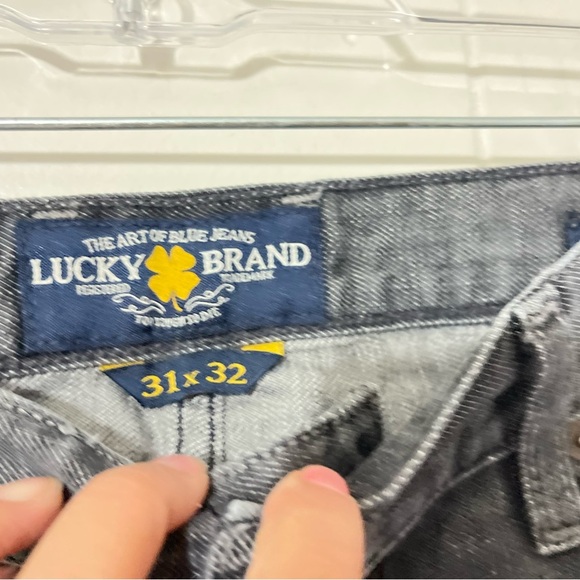 Lucky Brand 361 Vintage Straight Jeans Men’s  Gray  Size 31x32 Distressed - Picture 7 of 15